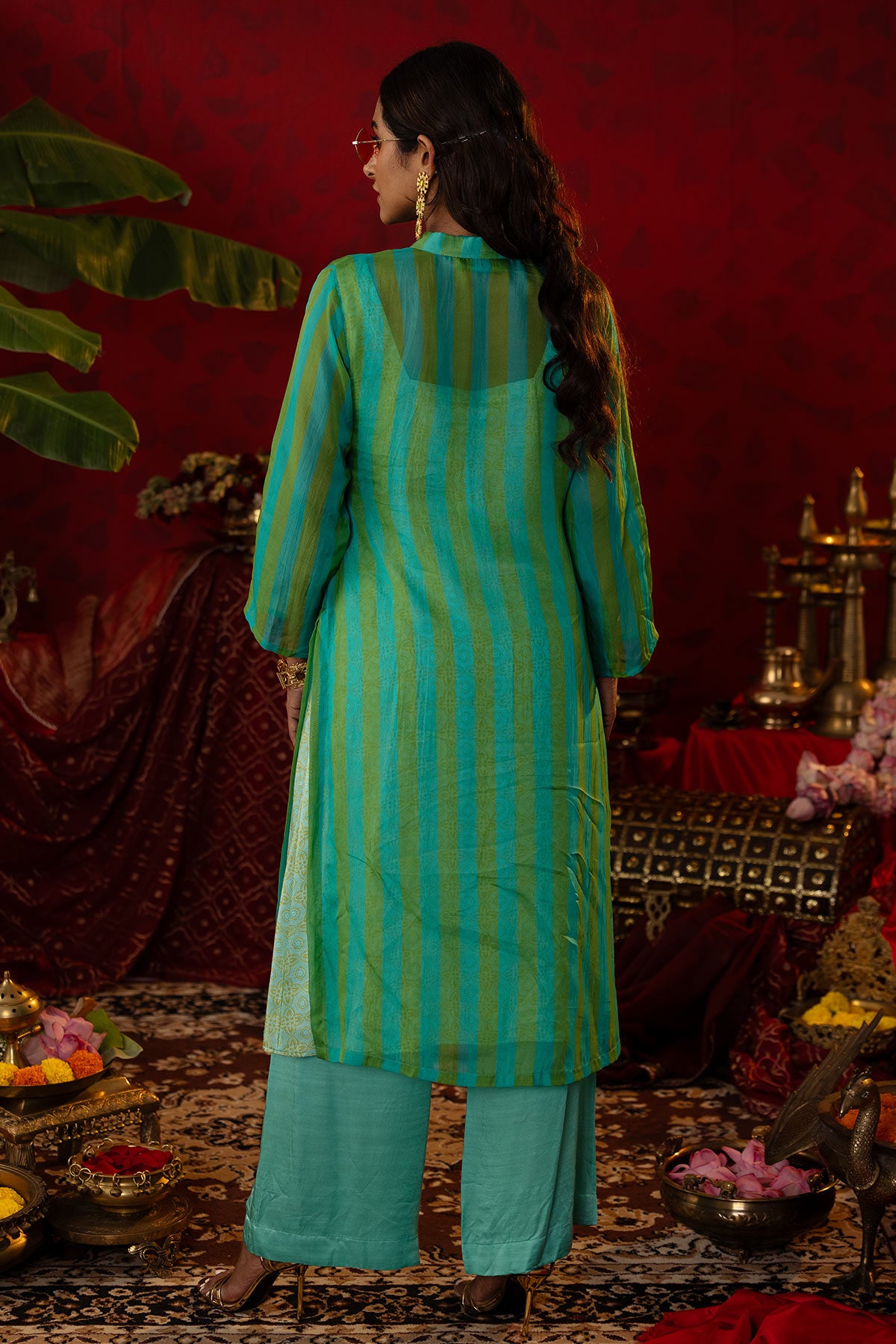 
                  
                    Blue Striped Kurta Set
                  
                