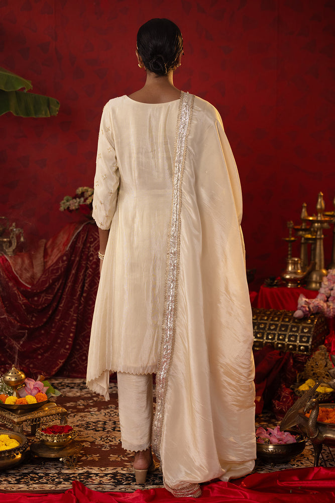 
                  
                    off White Regal Gota Kurta Set
                  
                