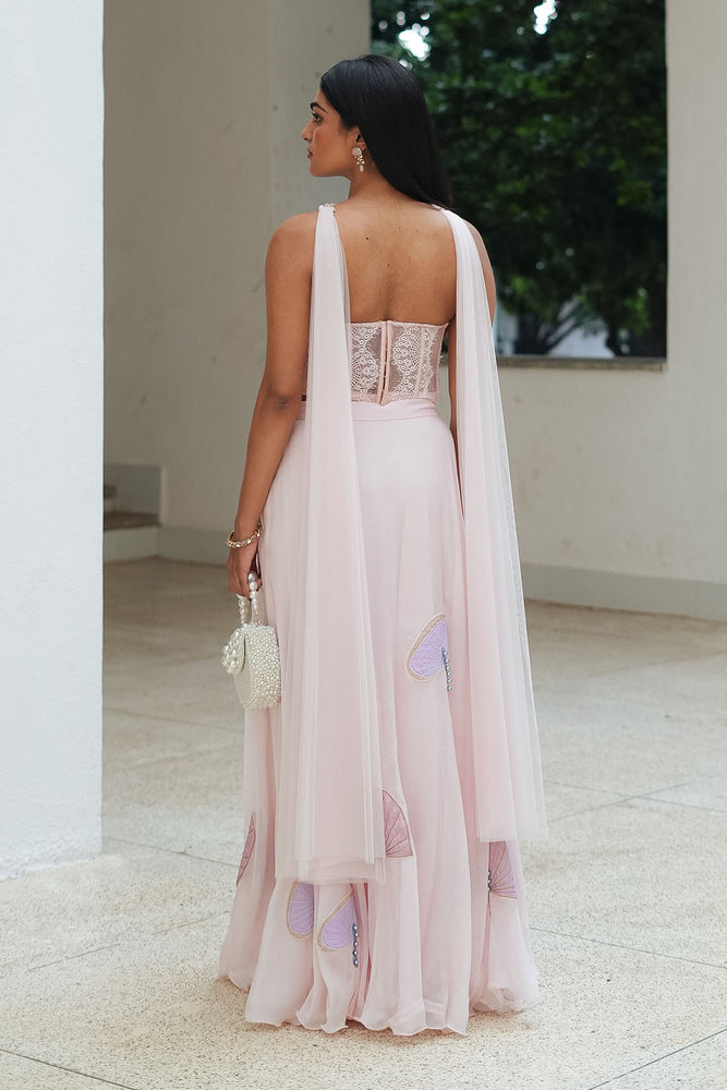 
                  
                    Pastel Pink Corset Fusion Set
                  
                