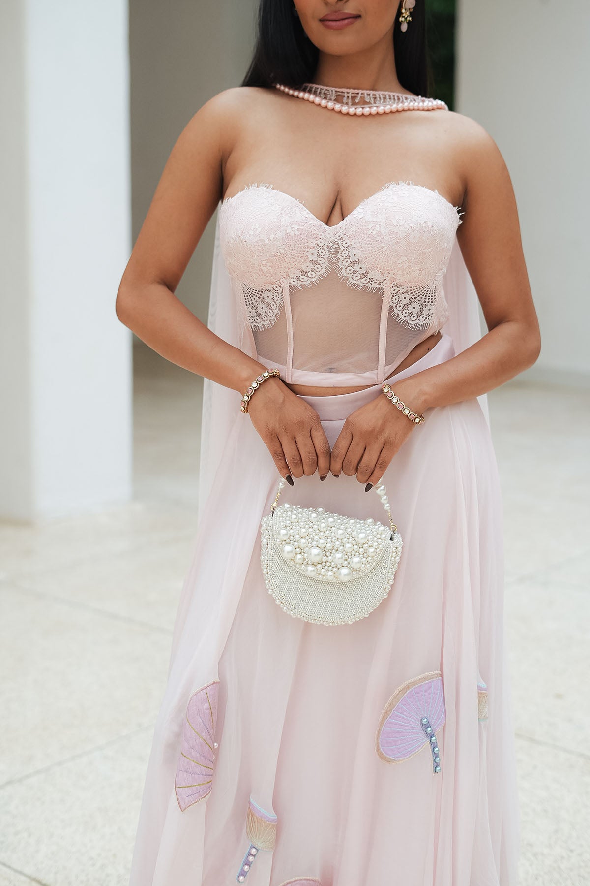 
                  
                    Pastel Pink Corset Fusion Set
                  
                