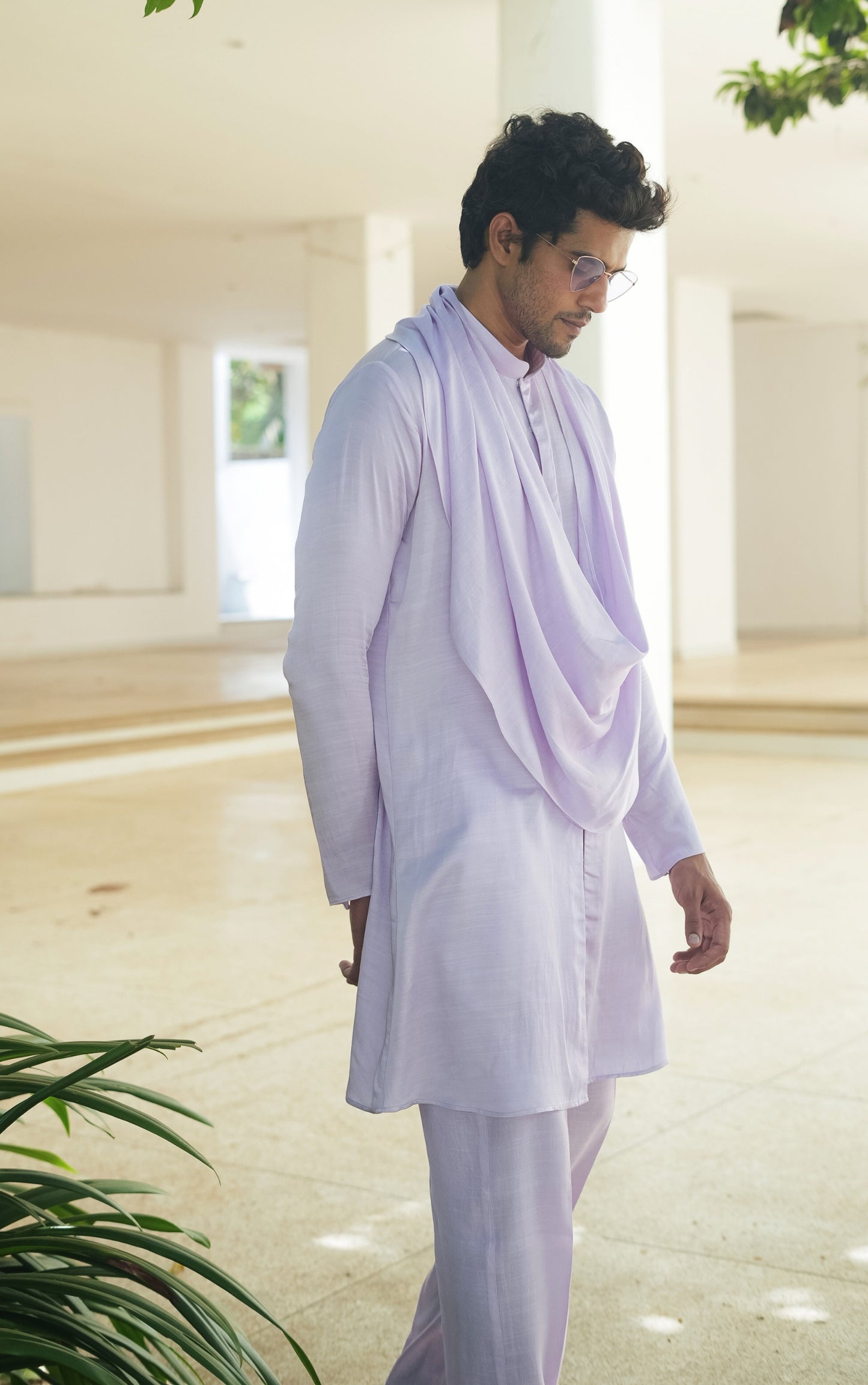 
                  
                    Lavender Cowl Kurta Set
                  
                