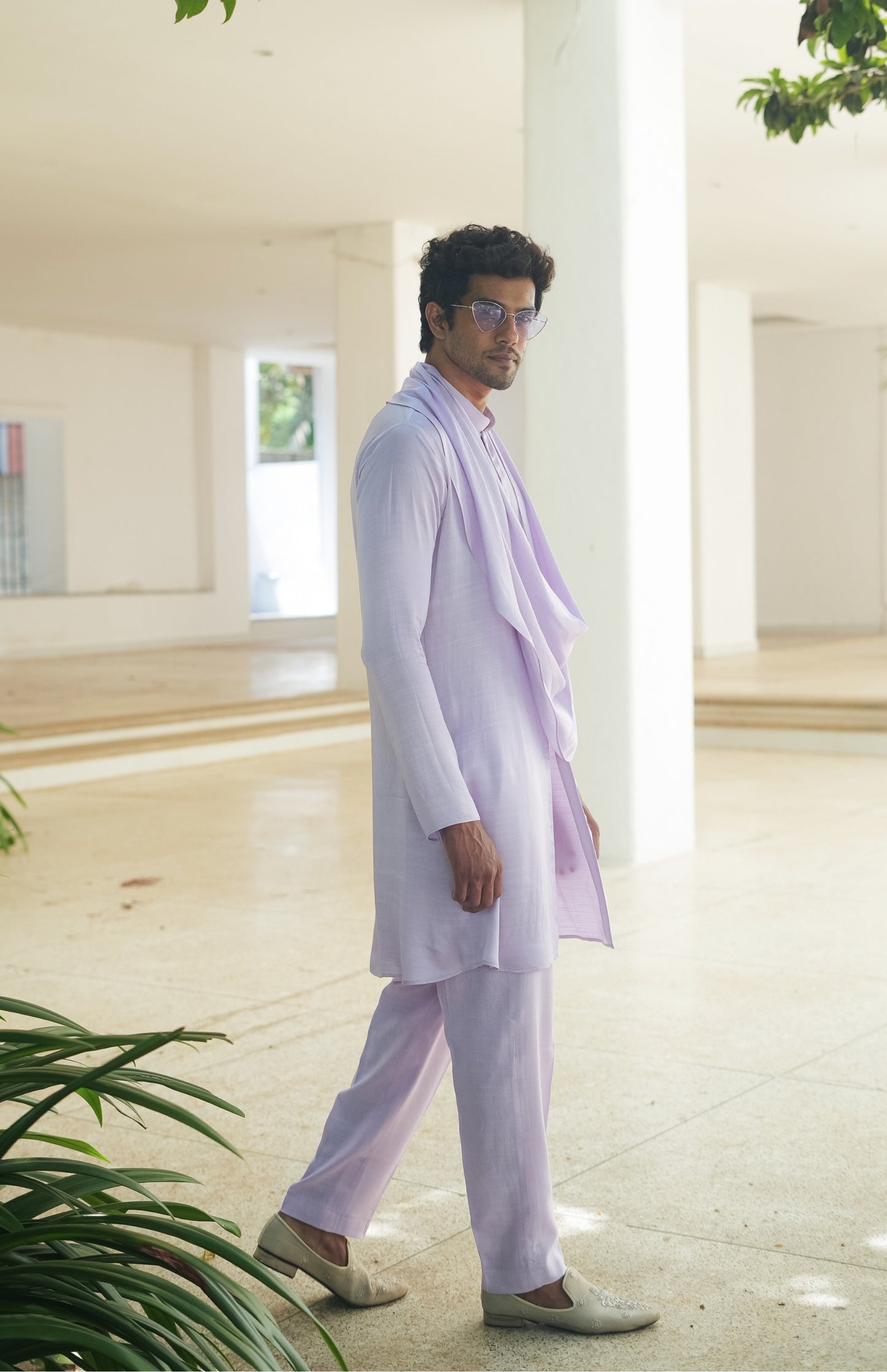 
                  
                    Lavender Cowl Kurta Set
                  
                