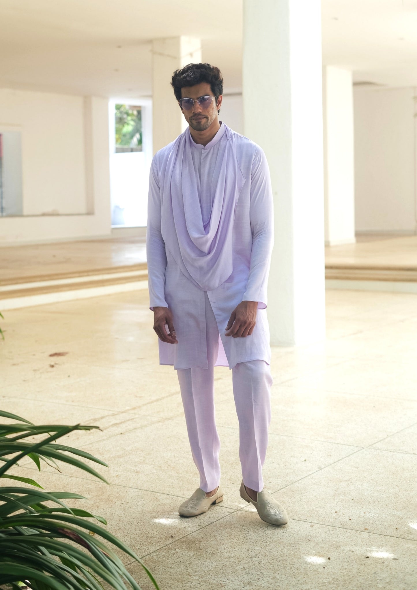 
                  
                    Lavender Cowl Kurta Set
                  
                
