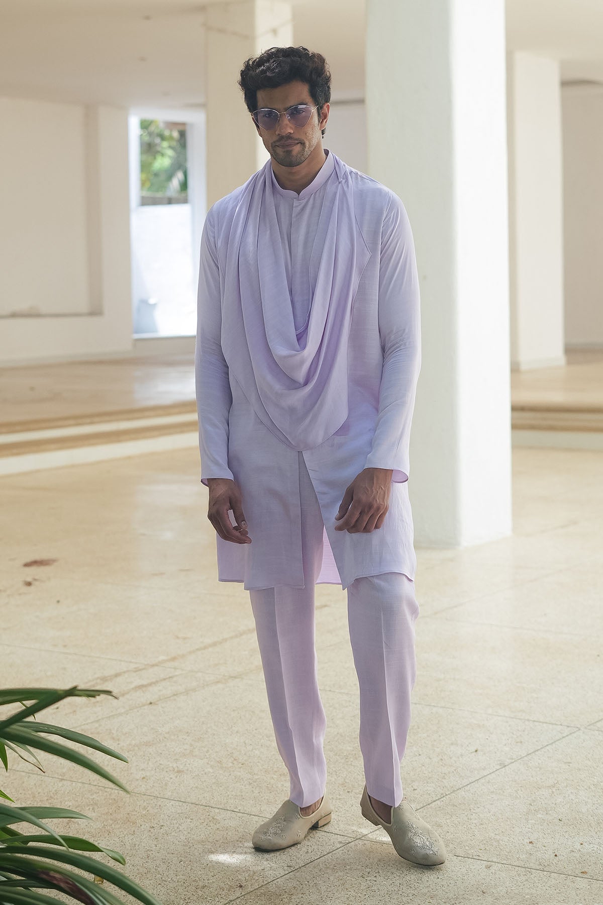 
                  
                    Lavender Cowl Kurta Set
                  
                