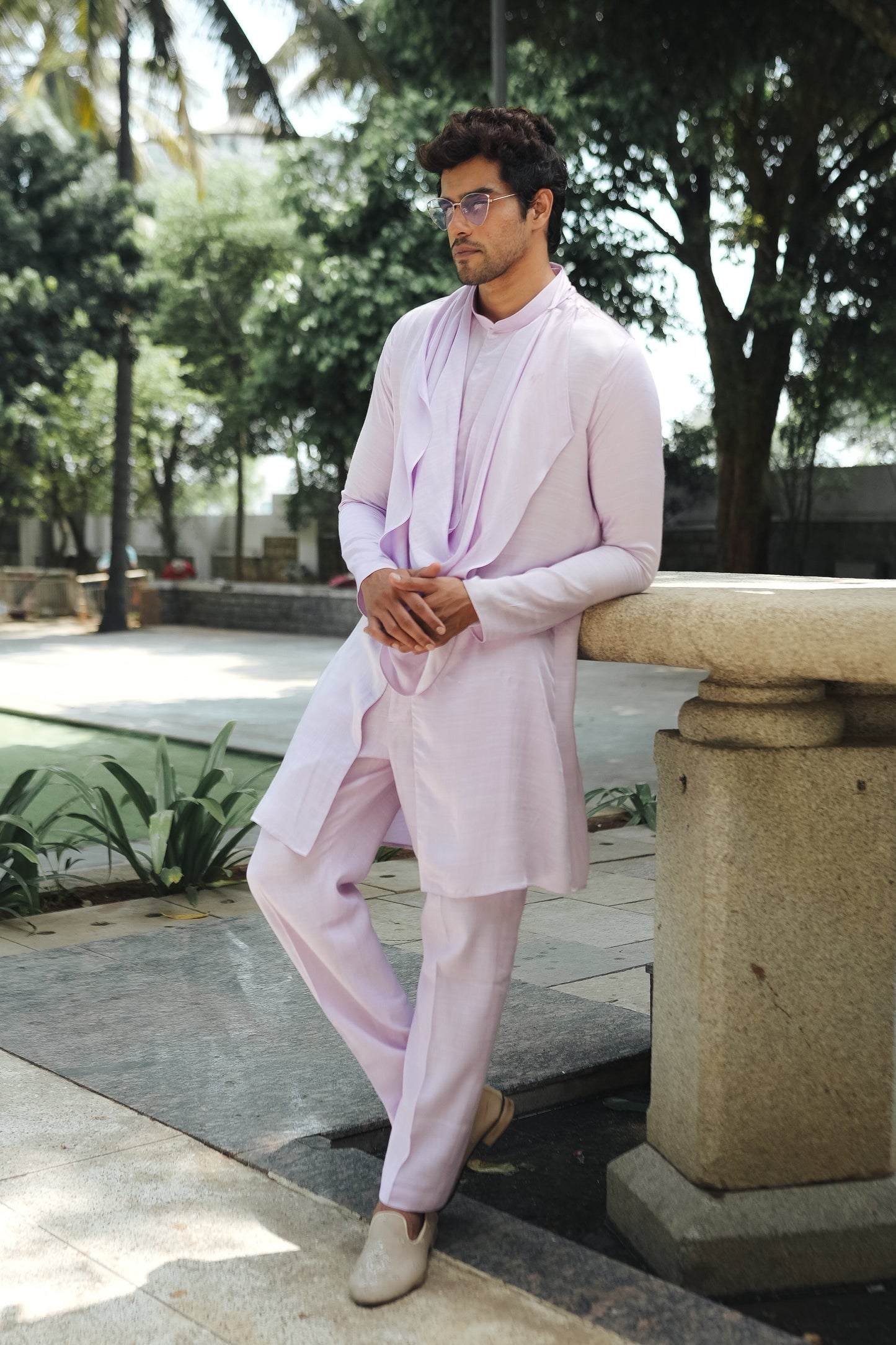 
                  
                    Lavender Cowl Kurta Set
                  
                