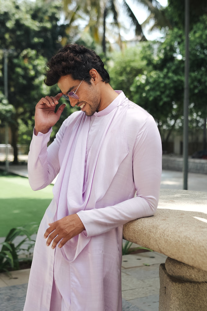 
                  
                    Lavender Cowl Kurta Set
                  
                