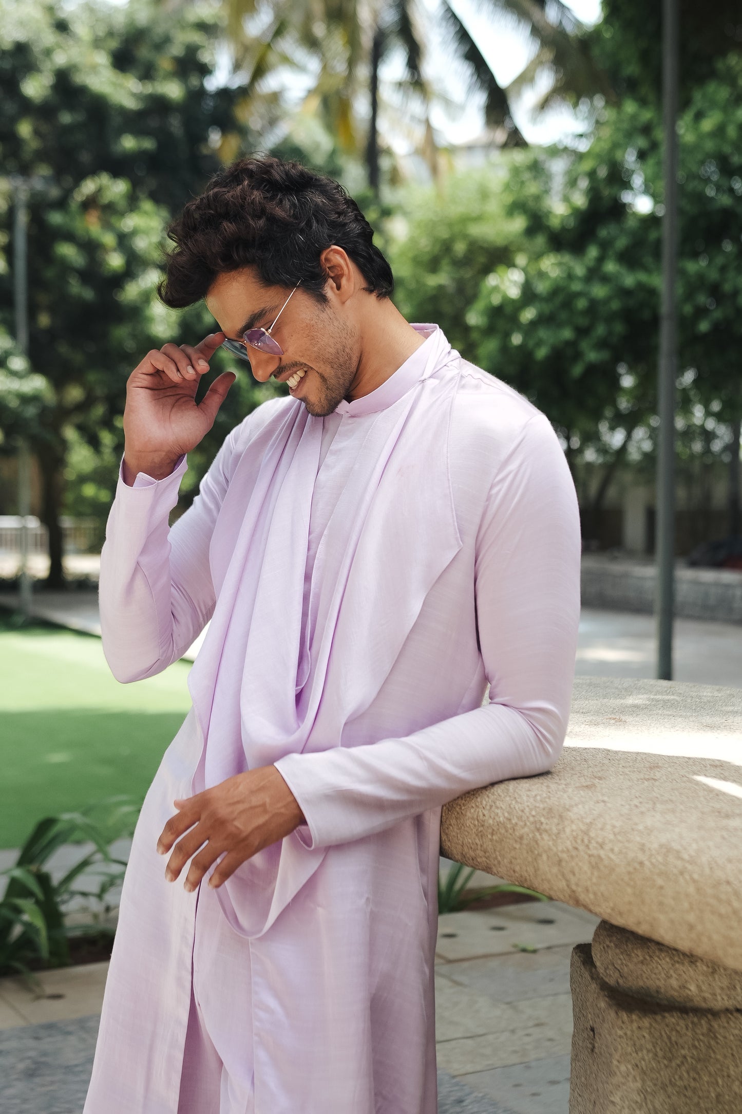 
                  
                    Lavender Cowl Kurta Set
                  
                