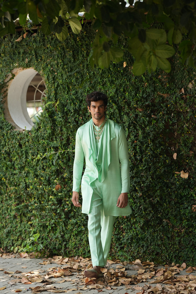 
                  
                    Mint Green Cowl Kurta Set
                  
                