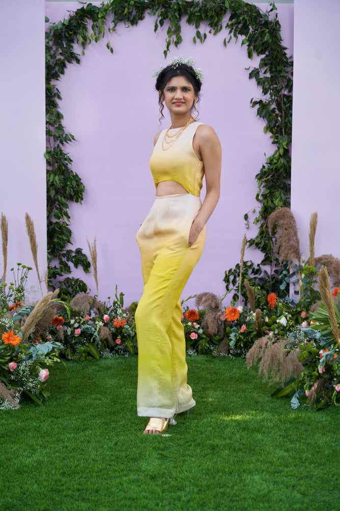
                  
                    Ombre Yellow Cutout Jumpsuit
                  
                