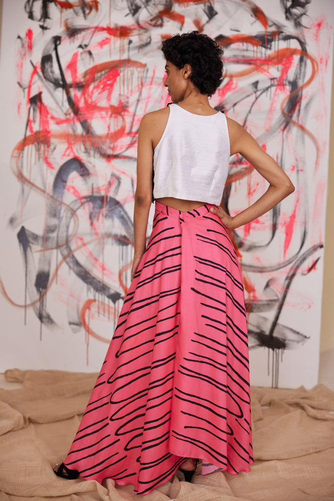 
                  
                    Pink U's Wrap Skirt Set
                  
                